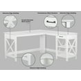 thumbnail image 6 of Saint Birch White L-Desk, 6 of 7