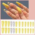 thumbnail image 5 of Long Press on Nails Fake Nails Full Cover False Nails for Women and Girls(3 boxes, 24 pieces each), 5 of 6