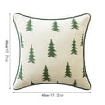 thumbnail image 2 of Christmas Tree Pillow Covers 18x18 Inch Set of 1 Coffee Xmas Rustic Style Winter Print Decorative Outdoor Pillowcases Farmhouse Vintage Holiday Decorations Throw Cushion Case Decor for Couch Sofa Bed, 2 of 3
