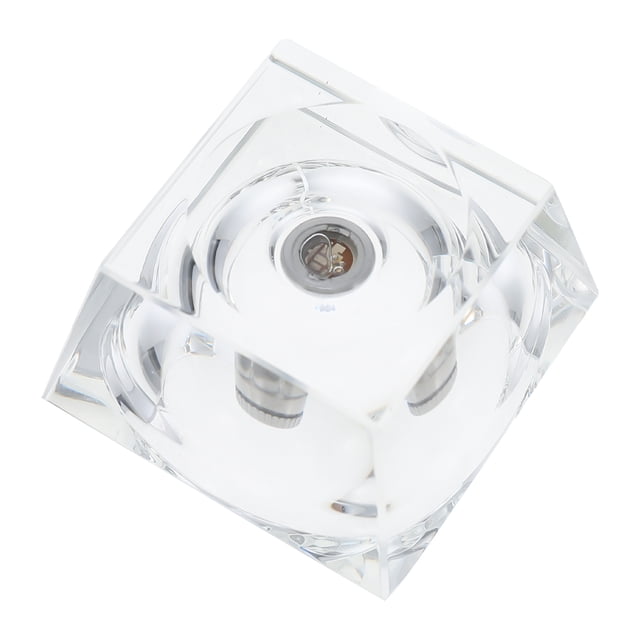 USHOBE 1Pcs Display Base Light Crystal Display Stand Transparent Glass Night Use Household Item