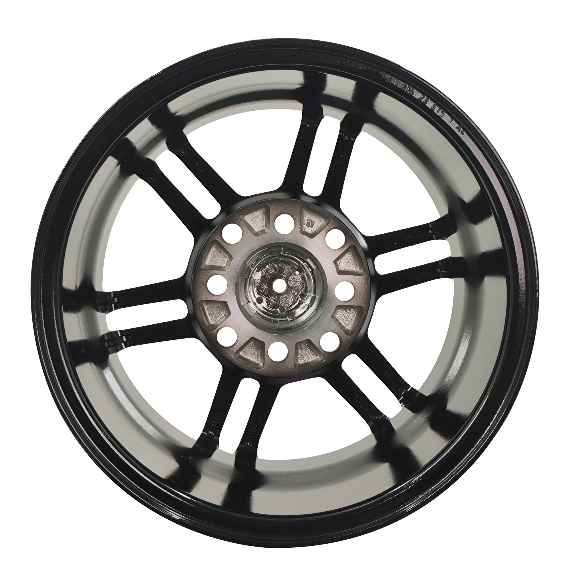 FUDA INDUSTRIES 13 x 6 Inch Black Alloy Aluminum Universal Wheel Rim  4 Lug 4x100, 4x114.3