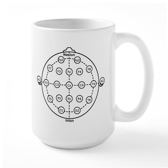 CafePress - 10_20 Brain Mugs - 15 oz Ceramic Large White Novelty Mug