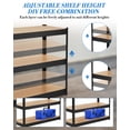thumbnail image 5 of Heavy Duty Garage Shelving Units 36x24x36, 3-Tier Adjustable Metal Storage Shelves, Up to 1500 LBS Load Capacity, Freestanding Utility Rack for Garage, Warehouse, Shed, Basement Organization, 5 of 8