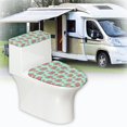 thumbnail image 5 of HELLHERO Comfortable and Practical Polyester Toilet Covers Set Stretch Stylish Gifts Toilet Seat Cover Soft for Toilet, Watermelon Pattern, 5 of 7