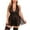 Black, variant on Idoravan Womens Plus Size Nightgown Chemise Sleeveless Sleepwear Full Slip Lace Halter Nightwear
