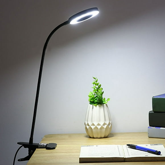 Beauty Nail Lamp Art Eyelash Extension Eye Care Clip Light Flexible Table Light Desk Light, Led Clip Table Lamp, Makeup Study for Home Reading