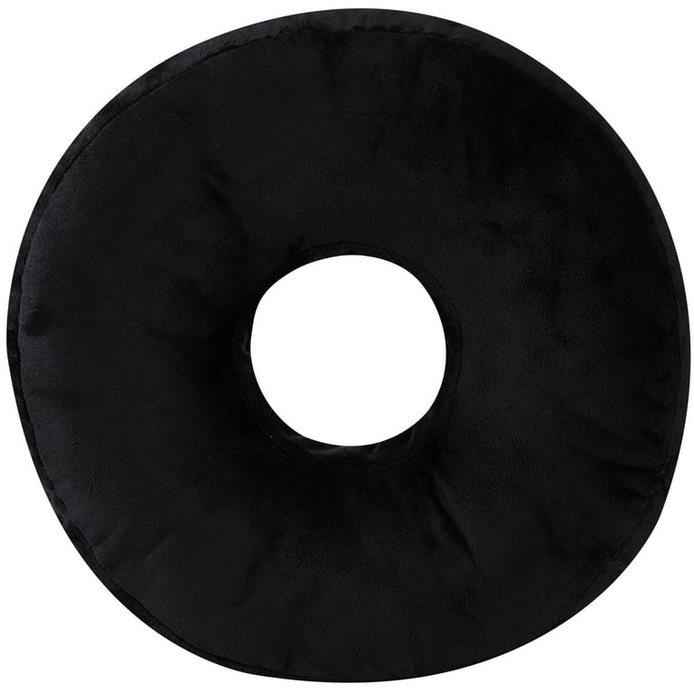 Cheer Collection Round Donut Pillow - White