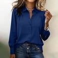 thumbnail image 3 of Otntypg Button Down Shirts for Women Slim Fit Long Sleeve Stretch Dress Shirts Lightweight Casual Work Shirt Wrinkle Free Office Blouses, 3 of 7