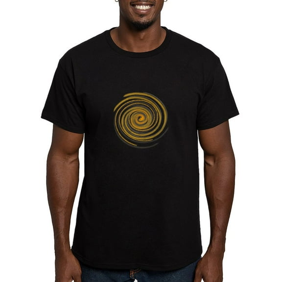 CafePress - Pi Swirl Men's Fitted T Shirt (Dark) - Men's Fitted T-Shirt
