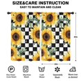 thumbnail image 2 of Blackout Kids Curtains,Sunflowers Bees Checkered Childrens Insulated Curtains Set Of 2,Bedroom Essentials,Toddler Room Decor 52x84in(132x213cm), 2 of 4