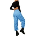 thumbnail image 3 of Fangasis Women Sweatpants With Pockets Trousers Solid Color Jogger Pants Ladies Lounge Bottoms Comfy Running Sky Blue M, 3 of 4