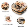 thumbnail image 3 of 1Pc Cute Period Bag Menstrual Cup Pouch, Large Storage Bag Sanitary Purse for Sanitary Napkin Pads, Vintage Skull Floral Plant Butterflies Pads Organizer for Girls Women, 3 of 6