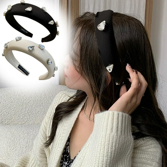 Elegant Rhinestone Embellished Headband - Fashionable Hair Accessory For Women - For Daily Wear And Special Events