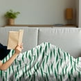 thumbnail image 3 of Crocodile Soft Flannel Fleece Blanket, Funny Green Alligator Animals in Cartoon Style Zoo Reptile Biting Characters, Cozy Plush for Indoor and Outdoor Use, 50" x 70", Green and White, by Ambesonne, 3 of 5
