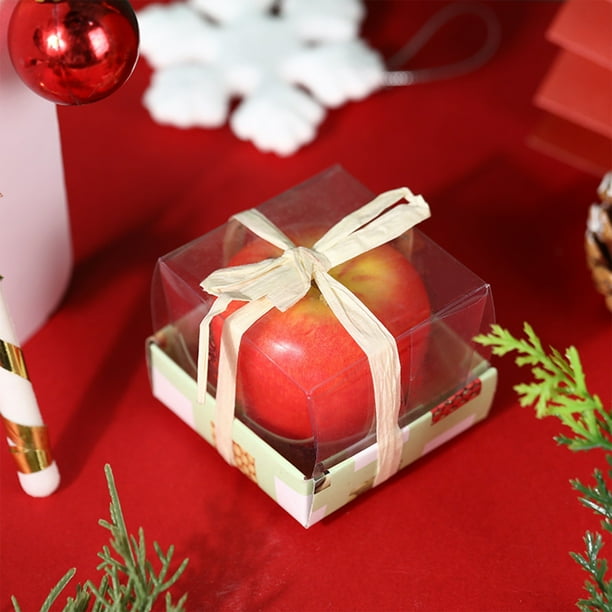 Candela de manzanas de Navidad, regalo de Nochebuena, decoración festiva, regalo creativo para Navidad, envío rápido, iluminación cálida, diseño de madera, base de madera, para hogar, ideal