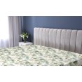 thumbnail image 5 of Ambesonne Leaves Fitted Sheet, Tropical Eucalyptus Pattern, Twin Size, Camel Reseda Green White, 5 of 5