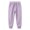 Q335 Purple, variant on Angala Toddler Girls Sports Pants Relaxed Fit Sweatpants With Pockets And Drawstring Fall Casual Girls Baggy Trousers