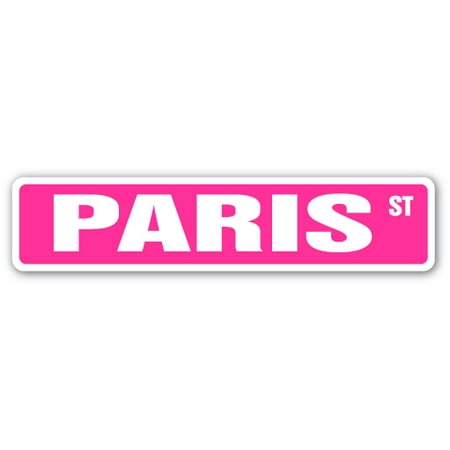 PARIS Street Sign Childrens Name Room Sign | Indoor/Outdoor |  24