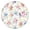 Pioneer Flower Floral, variant on Pioneer Flower Floral Print Pattern Round Fitted Tablecloth with Elastic Edge,Dining Table Cover Waterproof,Outdoor Round Tablecloth for Camping,Dining,Indoor and Outdoor