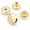 Gold, variant on Snap Fasteners Color Plated Solid Brass Snaps Heavy Duty Press Stud Poppers Ring-Socket Button #201 VT47 Pack of 10 (15 mm, Gold)