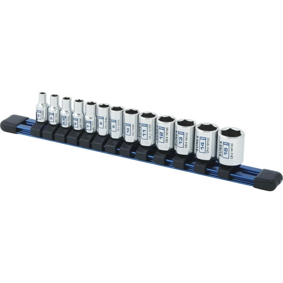 Sunex Tools 19100C, 1/4" Drive Metric Chrome Socket Set