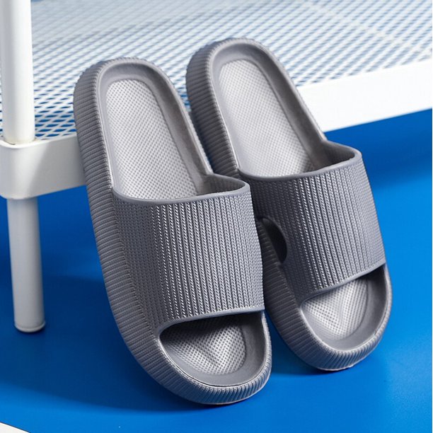 Zapatillas de nube de plataforma gruesa para mujer, sandalias deslizantes de suela blanda para playa de verano para hombre y mujer, zapatillas de casa antideslizantes para baño interior Tan Jianjun unisex