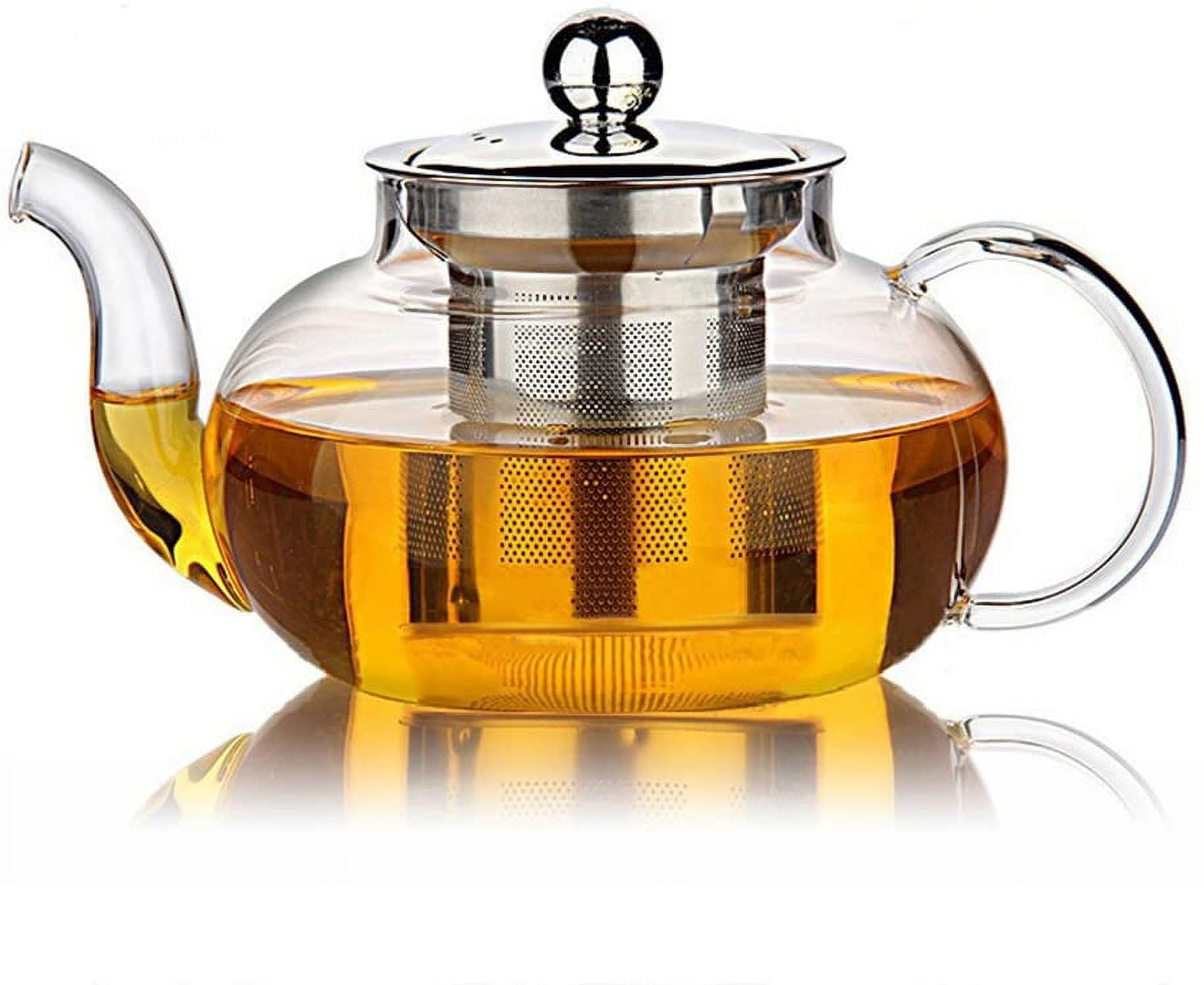 Théière En Fonte Verte 1 Litre Avec Infuseur En Acier Inoxydable - Pour Thé En Vrac - Rétention De Chaleur Optimale - 4
