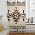 thumbnail image 6 of Southwest Sheer Curtains 108 Inches Extra Long, Brown Bohemian Abstract American Aztec Light Filering Curtains, Privacy Drapes Simi Floor to Veiling Curtain for Living Room Large Window Treatment, 6 of 9