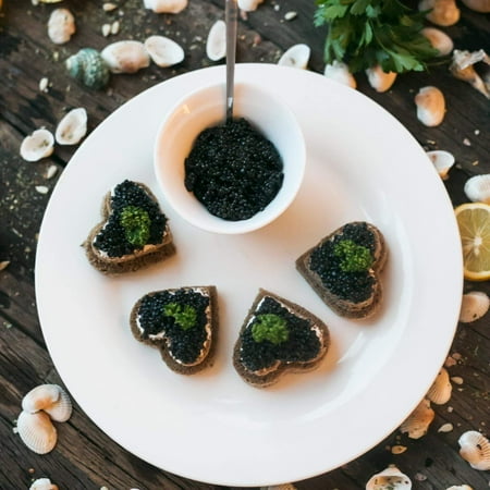 Ossetra Sturgeon Caviar Classic Fresh Black Caviar 2 oz