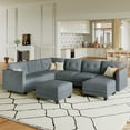 thumbnail image 1 of LLappuil Modular Sectional Sofa, 8 Seat Modular Sectional Sofa with Storage, Velvet Waterproof Anti-Scratch Sofa for Living Room, 1 of 8