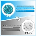 thumbnail image 3 of Uxcell Rhinestone Beads, Clay Rhinestone Beads Disco Ball Beads Diamond Spacer Beads Crystal Sparkle Shiny Round 150Pcs Peacock Blue 10mm, 3 of 7