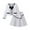 White, variant on WOYY Toddler Girls Outfits Elegant Bow Long Sleeve Jacket Skirt 2 Piece Set, Sizes 3-4T