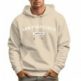 thumbnail image 4 of Men's 100% Cotton SAN FRANCISCO Hoodie 330g Thick Pocket Hood, 4 of 16