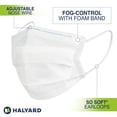 thumbnail image 3 of HALYARD FLUIDSHIELD 1 Fog-Free Disposable Procedure Mask, with SO SOFT Lining and SO SOFT Earloops, Pleat-Style, White, 41802 (Box of 50), 3 of 6