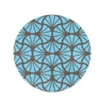 thumbnail image 2 of KDAGR 60 inch Round Beach Towel Blanket Abstract Geometric Nouveau Circle Cut Elegant Floral Gatsby Geometry Travel Circle Circular Towels Mat Tapestry Beach Throw, 2 of 2