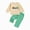 R222-Green, variant on NOLDARES Toddler Baby Boy Fall Winter Clothes 2pcs Outfits Set Color Block/Print Graphic Long Sleeve Sweatshirt Pullover Tops Joggers Pants Clothing(Brown,12-18 M)