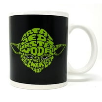 Star Wars Yoda Darth Vader Black 10 oz. Ceramic Mug