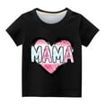 thumbnail image 3 of ibuvkizy Baby Girl Clothes Graphic Round Neck Crop Top Girls Short-Sleeve T-Shirt Tops, 3 of 3