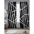 thumbnail image 5 of Sheer Curtains 84 Inches Long, Light Filtering Window Curtains for Living Room/Bedroom, Rod Pocket Voile Sheer Curtain Drapes, 52"W x 84"L, 2 Panels, 5 of 8