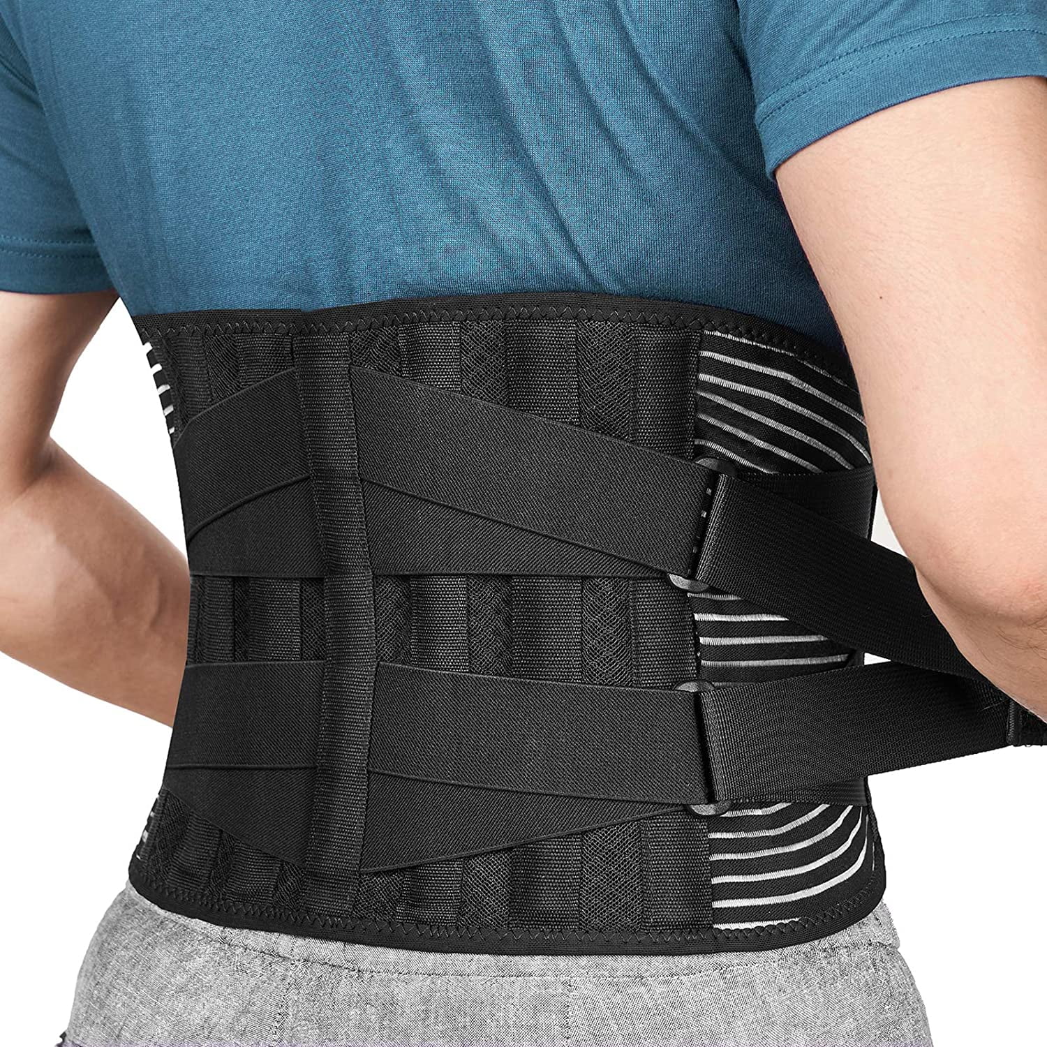 Sensible Spend Lower Back Brace with Suspenders Lumbar Support
