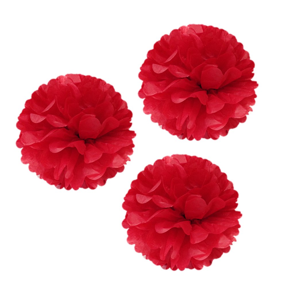 Wrapables® 12" Set of 3 Tissue Pom Poms Party Decorations for Weddings