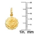 thumbnail image 2 of Precious Stars 14K Yellow Gold Children's Fancy Baptism Pendant with 18" Chain Necklace, 2 of 6
