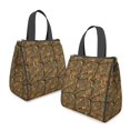 thumbnail image 2 of Camo and Branch Brown Pattern Insulated Lunch Bag for Women Men, Large Portable Soft Cooler Tote, Thermal Food Storage Bag with Pearl Cotton, 8.66L, 8.75"x5.75"x9.5", 2 of 6