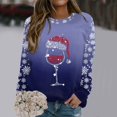thumbnail image 2 of Womens Sweatshirt Oversized Sweatshirts Crewneck Long Sleeve Pullover, 2 of 4