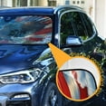 thumbnail image 3 of ALAZA American Flag Eagle Windshield Sun Shade Car Foldable Visor Block UV Rays Protector 57"x31.5", 3 of 8