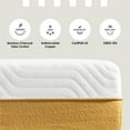 thumbnail image 3 of Mellow Lagom 10" Charcoal Hybrid Mattress, Full, 3 of 7