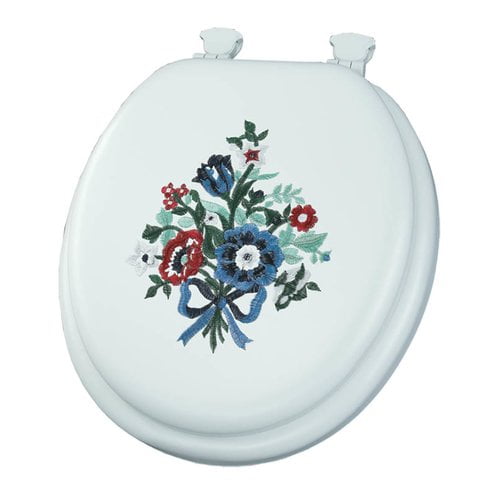 Mayfair 1317EC Embroidered Bouquet LiftOff Cushioned Vinyl Round
