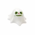 thumbnail image 3 of Cute Ghost Squishy Toy with Green Eyes and Zigzag Mouth, Single Piece, White, for Halloween Party Favors, Relaxation Toy, 3 of 3