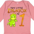 thumbnail image 4 of Inktastic Dragon 1st Birthday- Turning One Boys or Girls Long Sleeve Baby Bodysuit, 4 of 5