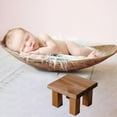 thumbnail image 3 of Fancy Infant recién nacido fotografía Prop taburete de madera foto de bebé foto de fondo telón de fondo Mini decoración de mesa de té/ CUTICAT accesorios de fotografía, 3 of 8